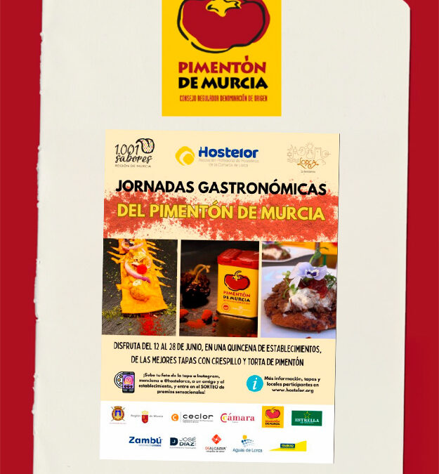 Las Jornadas Gastronómicas del Pimentón de Murcia regresan a Lorca del 12 al 28 de junio