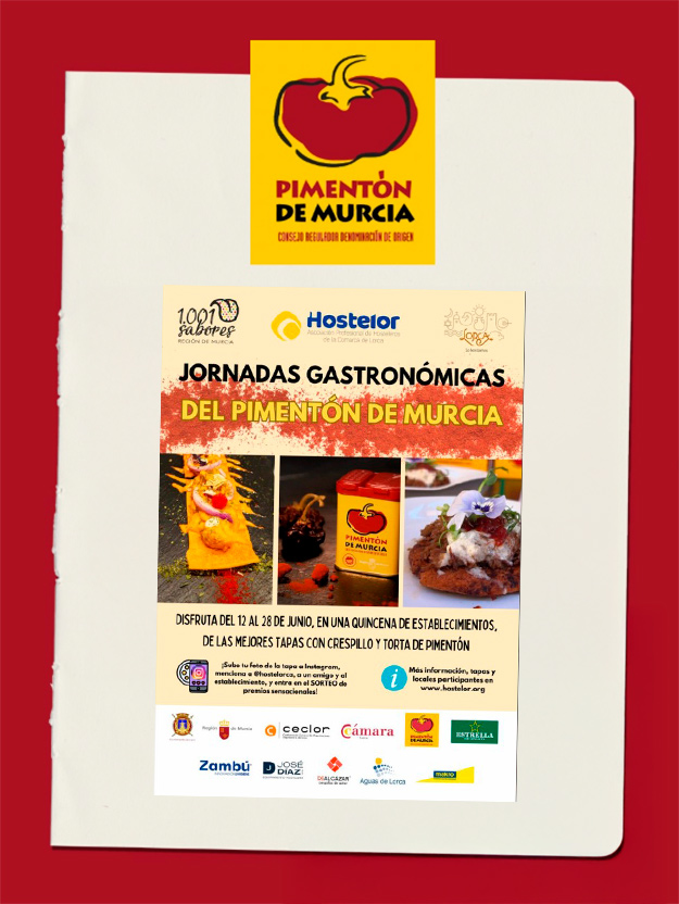Las Jornadas Gastronómicas del Pimentón de Murcia regresan a Lorca del 12 al 28 de junio
